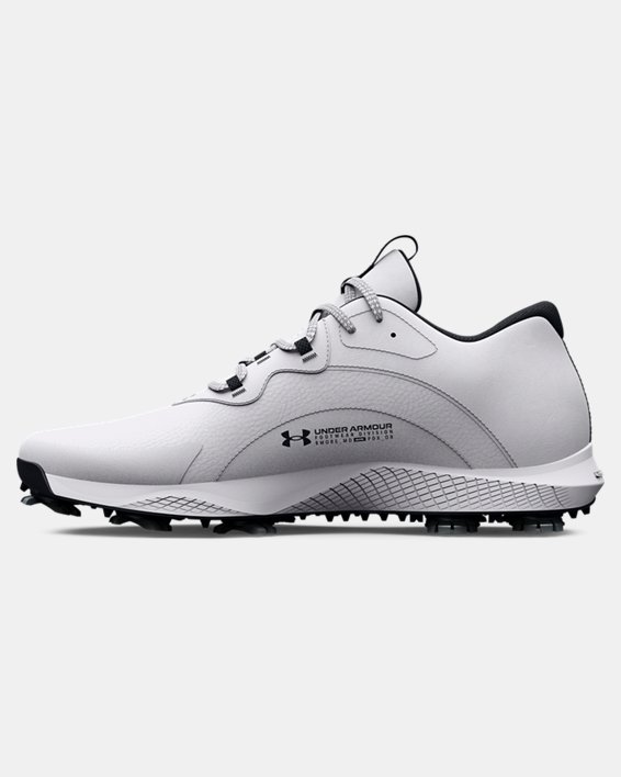 Men's UA Charged Draw 2 Wide Golf Shoes in White image number 1